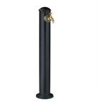 Relaxdays Standbrunnen Aluminiumguss Dunkelgr&uuml;n Antik 91 cm x 18 cm x 17,5 cm