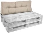 Beautissu ECO Style Palettenkissen R&uuml;cken 120x40x10cm Natur