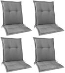 Beautissu HighLux NL Niederlehner 105x50x7cm Hellgrau 4tlg