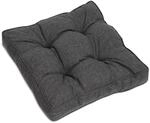 Beautissu Beauflair Loungekissen Outdoor Sitz 50x50x10cm Graphitgrau