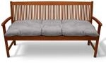 Beautissu Flair BK Bankpolster 100x50x8cm Hellgrau