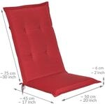 Beautissu Loft HL Hochlehner 120x50x6cm Rot