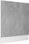vidaXL Geschirrsp&uuml;lerblende Betongrau 59,5x3x67 cm Holzwerkstoff