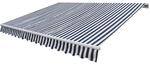 vidaXL Gelenkarmmarkise Motorisiert 400 cm Blau/Wei&szlig; 275553