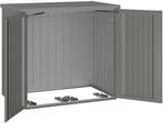 Biohort M&uuml;lltonnenbox Alex Duo 129 cm x 147 cm x 88 cm Quarzgrau-Metallic