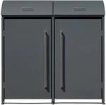 Westmann M&uuml;lltonnenbox Moderna 2 x 240, Anthrazit 83 cm x 139 cm x 135 cm