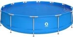 Avenli Frame Stahlrahmenpool Rund 420 x 84 cm Blau ohne Pumpe mit Reparaturset