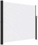 vidaXL Seitenmarkise Ausziehbar Wei&szlig; 180x600 cm 4004541