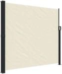 vidaXL Seitenmarkise Ausziehbar Creme 180x500 cm 4004445