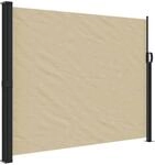 vidaXL Seitenmarkise Ausziehbar Beige 160x300 cm 4004315