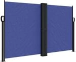 vidaXL Seitenmarkise Ausziehbar Blau 140x600 cm 4004611