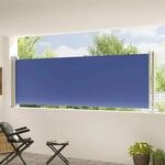 vidaXL Seitenmarkise Ausziehbar 117x600 cm Blau 317948