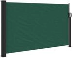 vidaXL Seitenmarkise Ausziehbar Dunkelgr&uuml;n 120x500 cm 4004410