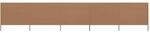 vidaXL 5 Teiliges Windschutzgewebe 600 x 80 cm Taupe 47157
