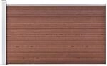 vidaXL Gartenzaun WPC 175x105 cm Braun 49074