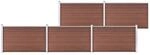 vidaXL Gartenzaun WPC 872x106 cm Braun 3053246