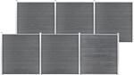 vidaXL Gartenzaun WPC 1045x186 cm Grau 3053229