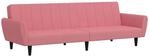 vidaXL Schlafsofa 2-Sitzer Rosa Samt 375861