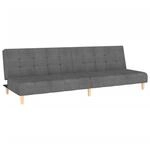 vidaXL Schlafsofa 2-Sitzer Hellgrau Stoff 375754