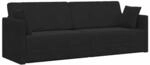 vidaXL Boden-Sofa-Bett 200cm Schwarz Samt 4106730
