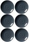 Ritzenhoff & Breker DOPPIO Kaffeeuntertassen 16 cm 6er Set Anthrazit