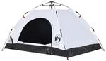 vidaXL Campingzelt 2 Personen Wei&szlig; Verdunkelungsstoff Quick Release 4004164