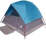 vidaXL Kuppel-Campingzelt 3 Personen Blau Wasserdicht 94696