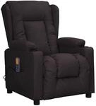 vidaXL Massagesessel Schwarz Kunstleder 339075