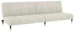 vidaXL Schlafsofa 2-Sitzer Creme Samt 375883