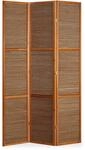 Homestyle4u Paravent 3-tlg. Sondergr&ouml;&szlig;e 200x120 cm in Braun cm 873