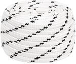 vidaXL Arbeitsseil Wei&szlig; 20 mm 25 m Polyester 152789
