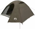 vidaXL Kuppel-Campingzelt 4 Personen Braun Wasserdicht 4009619
