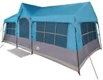 vidaXL Zelte mit Dach Blau 622 x 295 x 238 cm Polyester 4100701