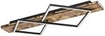 Eglo LED Deckenleuchte Boyal Schwarz Rustikal 78 cm x 40 cm
