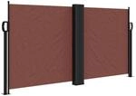 vidaXL Seitenmarkise Ausziehbar Braun 120x1200 cm 4004794