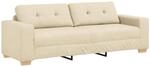 vidaXL 3-Sitzer-Sofa Creme 180 cm Stoff 4105095