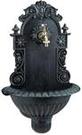 Relaxdays Wandbrunnen Aluminium Dunkelgr&uuml;n Gold Antik 61,5 cm x 37,5 cm x 20 cm 3,2