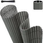 Sekey PVC Sichtschutzmatte mit Kabelbindern Doppelte Verst&auml;rkung Innen 100x400cm