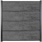 GroJa HPL-Steckzaun Premo 180 cm x 183 cm Anthrazit