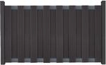 Groja Vorgartenzaun aus BPC 180 cm x 90 cm Anthrazit Querriegel DB703