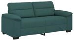 vidaXL 2-Sitzer-Sofa Dunkelgr&uuml;n 140 cm Stoff 4105312