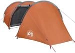 vidaXL Tunnelzelt 4 Personen Orange Wasserdicht 94396