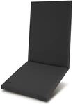Beautissu QD-HL Hochlehner 122x48x5,5cm Anthrazit