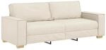 vidaXL 3-Sitzer-Sofa Beige 220 cm Leinenmischgewebe 4104999
