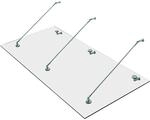 HOMCOM Vordach Verbundsicherheitsglas VSG 304