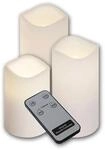 Star Trading LED Au&szlig;enkerzen PAUL 3er Set Fernbedienung & Timer