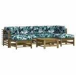 vidaXL 7-tlg Garten-Lounge-Set mit Kissen Impr&auml;gniertes Kiefernholz Modell 35
