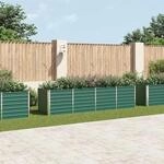 Furnicato Garten-hochbeet Verzinkter Stahl 320x80x77 Cm Gr&uuml;n