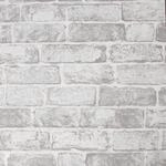 Papiertapete Fresco Backsteinwand Wei&szlig;