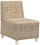vidaXL Sofa Stuhl mit Kissen Hellgrau 55 x 74 x 82 cm Faux Wildleder 4108509